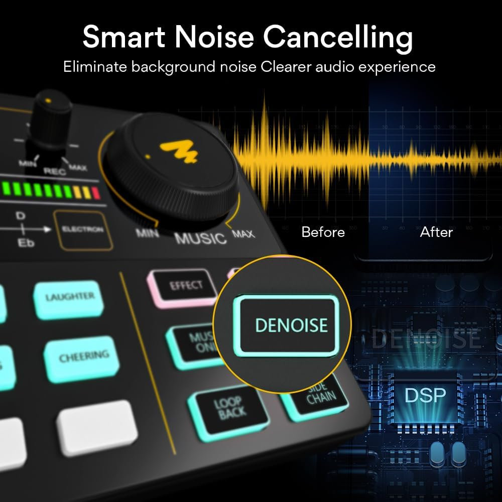 Maonocaster Lite AU-AM200S1 Starter Bundle Portable All-In-One Podcast Production S Maonocaster Lite AU-AM200S1 Starter Bundle Portable All-In-One Podcast Production S